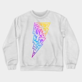 colorful abstract bolt illustration Crewneck Sweatshirt